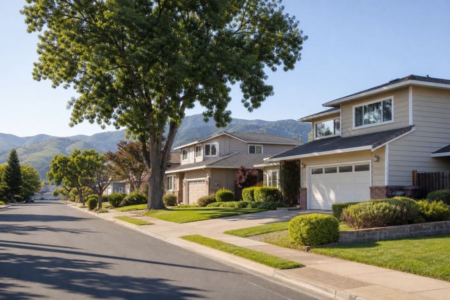 Blossom Valley residential street